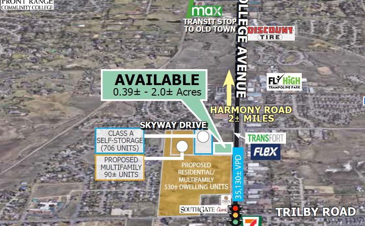 Pictures of Land property located at Southwest Corner Of Skyway Drive & College Avenue, Fort Collins, CO 80525 for sales - image #1