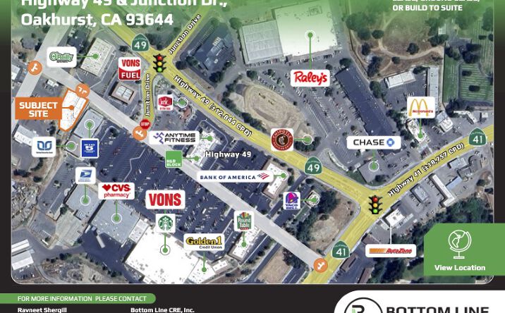 Pictures of Land, Office, Retail property located at Highway 49 & Junction Dr., Oakhurst, CA 93644 for sales - image #1