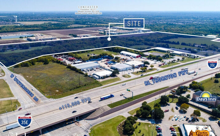 Pictures of Land property located at I-35E & W Wintergreen Rd, Lancaster, TX 75134 for sales - image #1