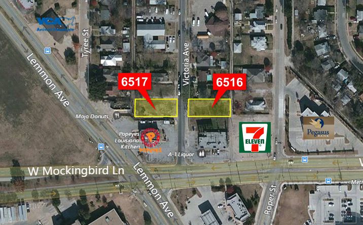 Pictures of Land property located at 6516-6517 Victoria Ave, Dallas, TX 75209 for sales - image #1