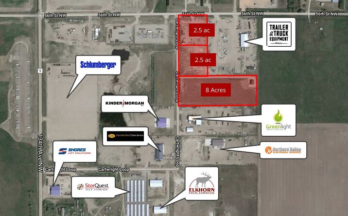 Pictures of Land property located at 56th Street NW & County Road 9, Williston, ND 58801 for sales - image #1