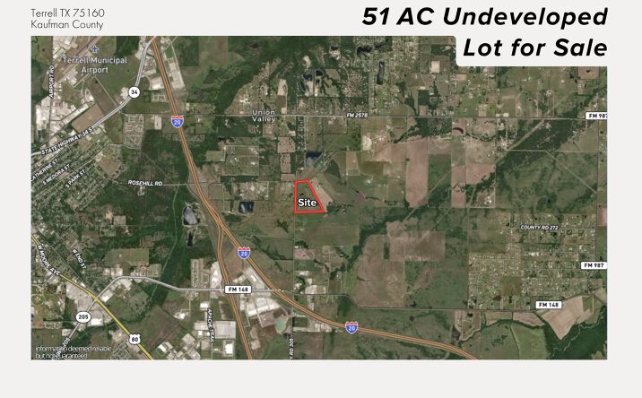 Pictures of Land property located at 51.72AC, Terrell, TX 75160 for sales - image #1