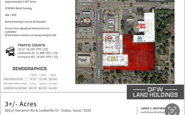 Pictures of Retail property located at 4444 S Hampton Rd, Dallas, TX 75232 for sales - image #1