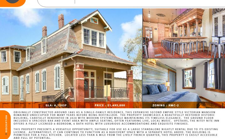 Pictures of Hospitality, Mixed Use property located at 1500-1502 Elysian Fields Ave, New Orleans, LA 70117 for sales - image #1