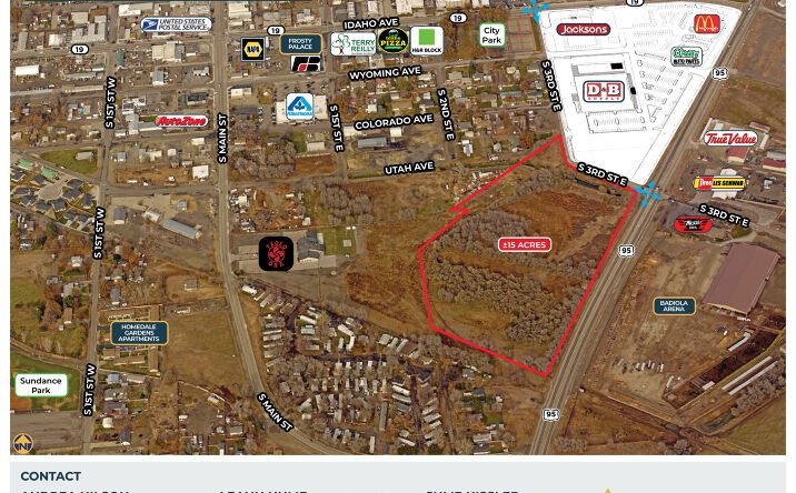 Pictures of Land property located at Hwy 95 & S 3rd Street E, Homedale, ID, Homedale, ID 83628 for sales - image #1