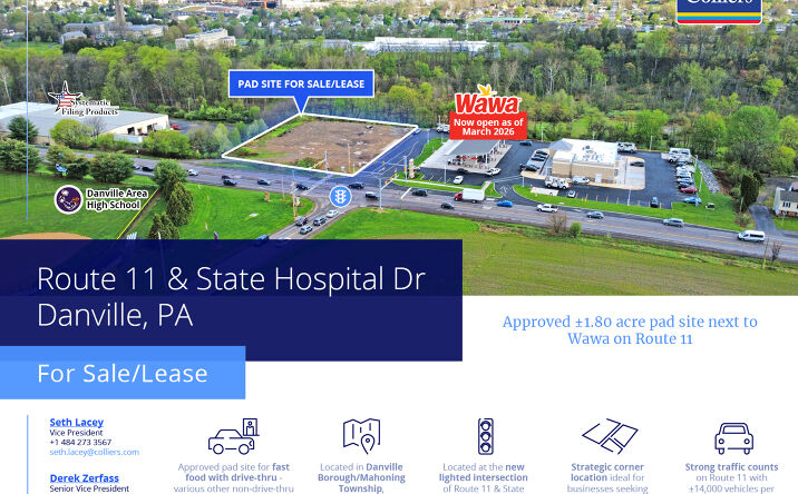 Pictures of Land, Retail property located at 621 Montour Blvd, Danville, PA 17821 for sales - image #1