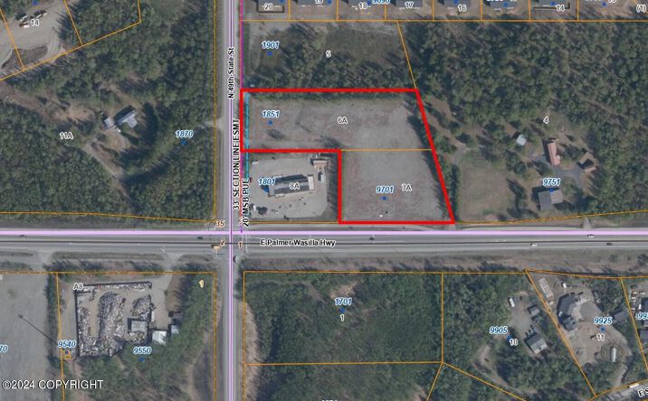 Pictures of Land property located at 9701 E Palmer-Wasilla Hwy, Palmer, AK 99645 for sales - image #1