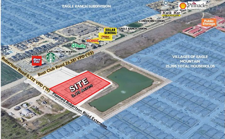 Pictures of Land property located at NEC of Boat Club & Robertson Rd, Fort Worth, TX 76179 for sales - image #1