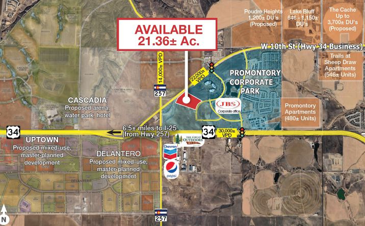 Pictures of Land property located at SEC OF US 34 BUSINESS & HIGHWAY 257, Greeley, CO 80634 for sales - image #1