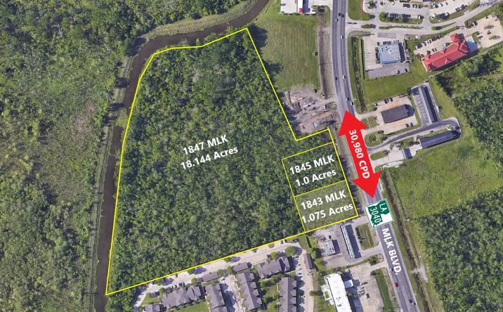 Pictures of Land property located at 1843 Martin Luther King Boulevard, Houma, LA 70360 for sales - image #1