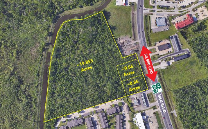 Pictures of Land property located at 1851 Martin Luther King Blvd, Houma, LA 70360 for sales - image #1