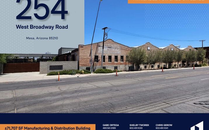 Pictures of Industrial property located at 254 W Broadway Rd, Mesa, AZ 85210 for sales - image #1