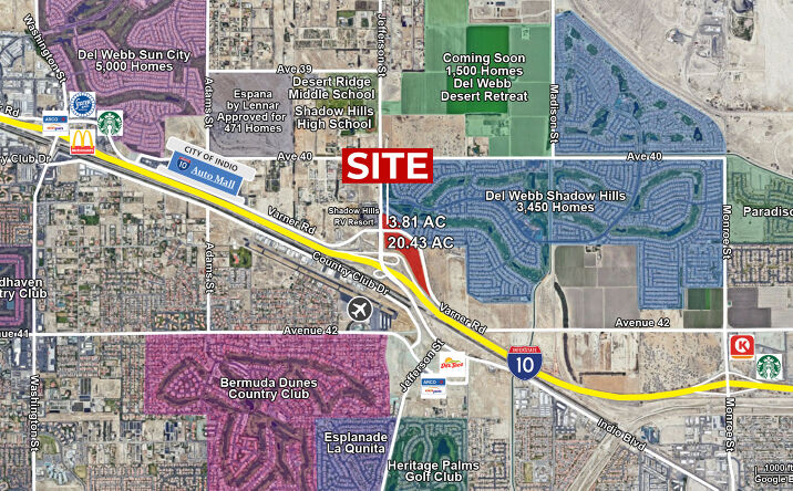 Pictures of Land property located at Jefferson St &  I-10, Indio, CA 92203 for sales - image #1