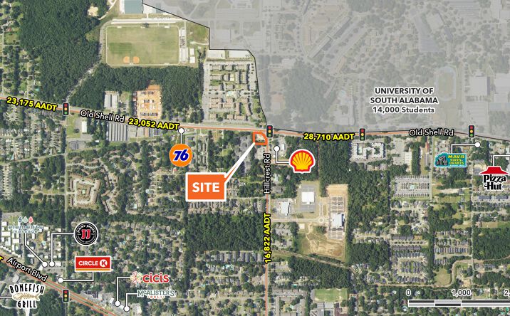 Pictures of Land property located at 6401 Old Shell Rd, Mobile, AL 36608 for sales - image #1