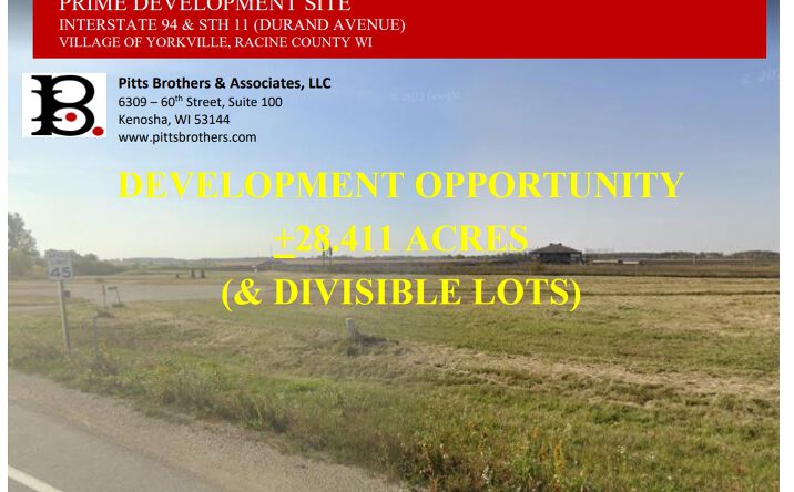 Pictures of Land property located at Interstate 94 & Sth 11 (Durand Avenue), Yorkville, WI 53177 for sales - image #1