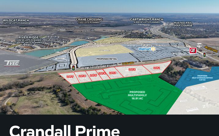 Pictures of Retail, Land property located at NWQ US-175 & FM 741, Crandall, TX 75114 for sales - image #1