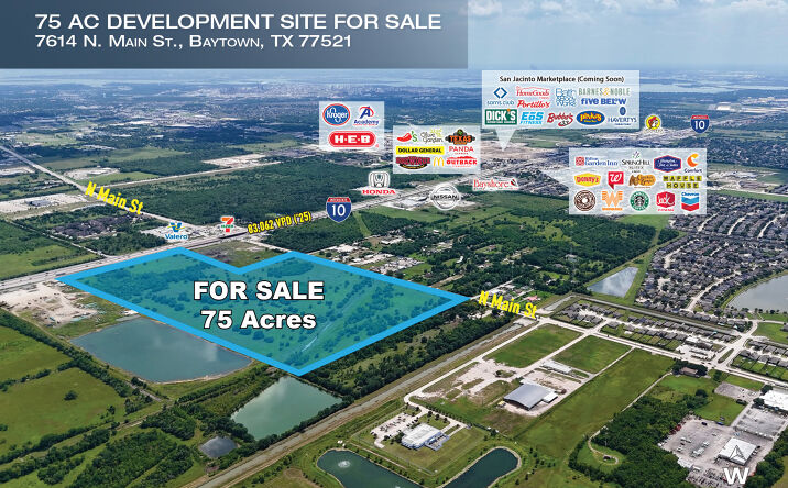 Pictures of Land property located at 7614 N Main St, Baytown, TX 77521 for sales - image #1
