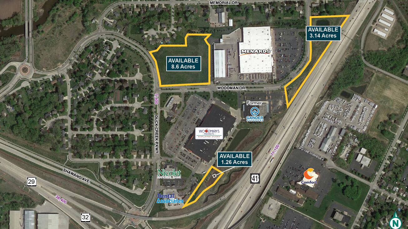 US 41 and Highway 32, Howard, WI 54303 Land for Sale Woodman's Food