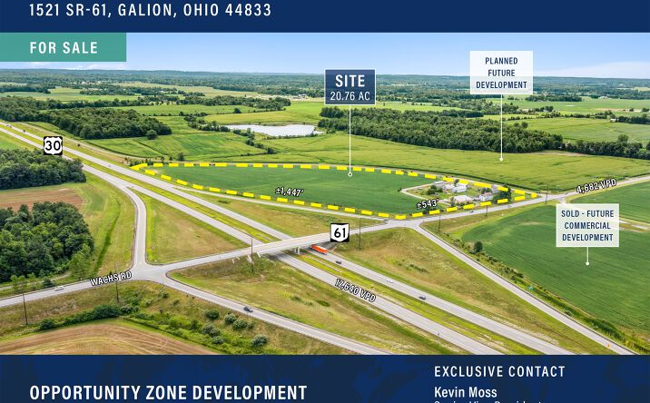 Pictures of Retail, Industrial, Mixed Use, Land, Self Storage property located at 1521 State Rte 61, Galion, OH 44833 for sales - image #1