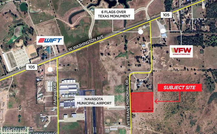 Pictures of Land property located at 203 Veteran's Memorial Dr, Navasota, TX 77868 for sales - image #1