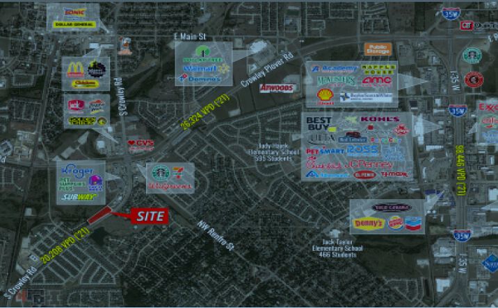 Pictures of Land property located at SWQ of Crowley Plover Rd & S Crowley Rd, Crowley, TX 76036 for sales - image #1