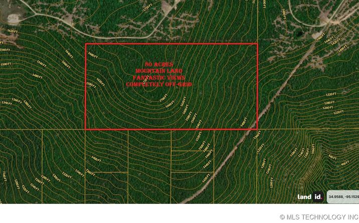 Pictures of Land property located at W Boggy Mountain Road, Red Oak, OK 74563 for sales - image #1