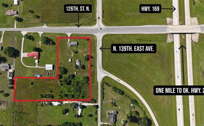 Pictures of Land property located at 13901 E 126th Street N, Collinsville, OK 74021 for sales - image #1