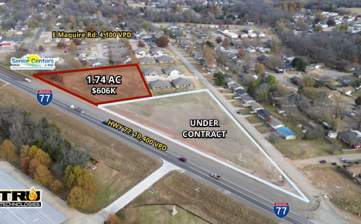 Pictures of Land property located at Hwy 77 & S 8th St, Noble, OK 73068 for sales - image #1