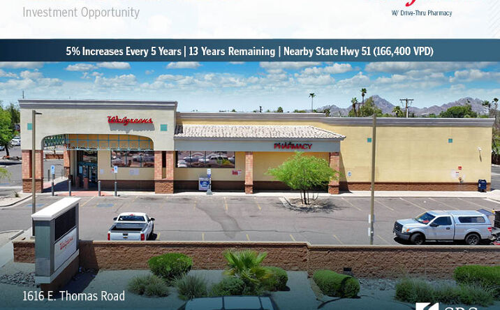 Pictures of Retail property located at 1616 E Thomas Rd, Phoenix, AZ 85016 for sales - image #1
