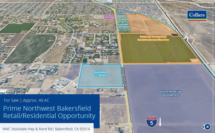 Pictures of Land, Mixed Use property located at NWC Stockdale Hwy & Nord Road, Bakersfield, CA 93314 for sales - image #1