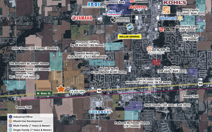 Pictures of Land property located at US 40, Greenfield, IN 46140 for sales - image #1