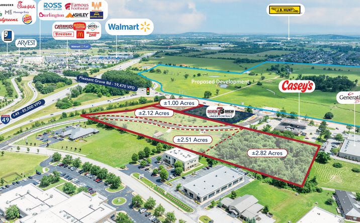 Pictures of Hospitality, Land, Retail property located at Pleasant Grove Rd and 28th street, Rogers, AR 72758 for sales - image #1