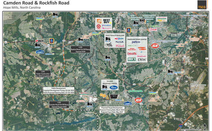 Pictures of Retail property located at Camden Road and Rockfish Road, Hope Mills, NC 28376 for sales - image #1