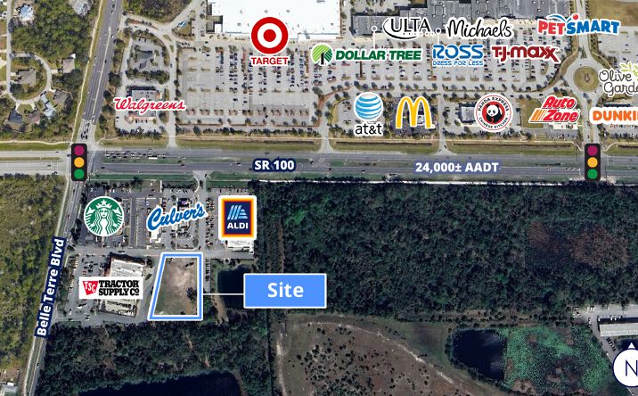 Pictures of Land, Retail property located at 300 Belle Terre Blvd, Palm Coast, FL 32164 for sales - image #1