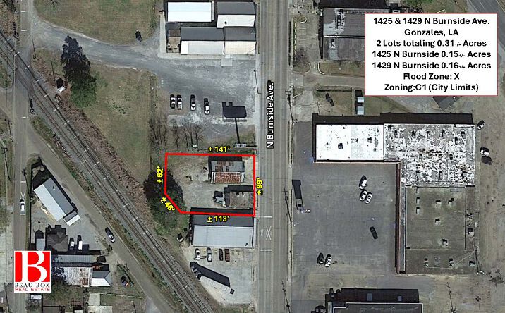 Pictures of Retail, Office, Land property located at 1425 N Burnside Ave, Gonzales, LA 70737 for sales - image #1