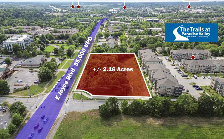 Pictures of Land property located at E Joyce Blvd, Fayetteville, AR 72703 for sales - image #1