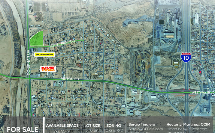 Pictures of Land property located at 191 Jesse Trigg Dr, Vinton, TX 79821 for sales - image #1