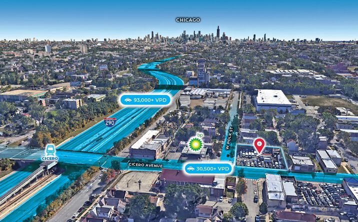 Pictures of Retail, Land property located at 801-811 S Cicero Ave, Chicago, IL 60644 for sales - image #1