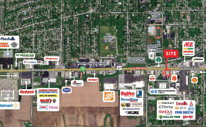Pictures of Land, Retail property located at 1001 W Morton Ave, Jacksonville, IL 62650 for sales - image #1