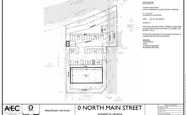 Pictures of Land property located at 825 North Main Street, Alpharetta, GA 30004 for sales - image #1