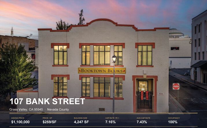 Pictures of Retail property located at 107 Bank St, Grass Valley, CA 95945 for sales - image #1