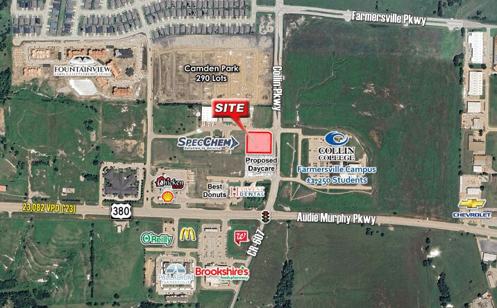 Pictures of Land property located at NWQ US-380 & Collin Pkwy, Farmersville, TX 75442 for sales - image #1