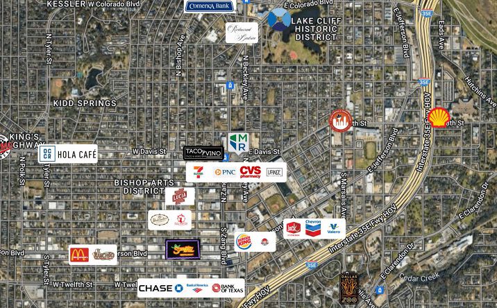 Pictures of Land, Retail property located at 423 N Beckley Ave, Dallas, TX 75203 for sales - image #1