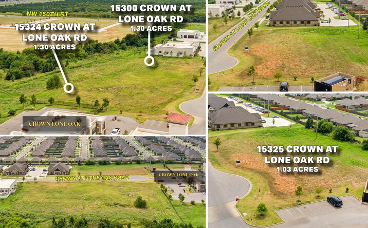 Pictures of Land property located at 15325 Crown At Lone Oak Rd, Edmond, OK 73013, 15324 Crown At Lone Oak Rd, Edmond, OK 73013, 15300 Crown At Lone Oak Rd, Edmond, OK 73013 for sales - image #1