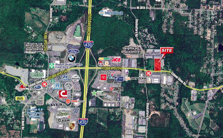 Pictures of Industrial, Land property located at 10120, 10210, 10200 Colonel Glenn Road in Little Rock, Little Rock, AR 72204 for sales - image #1