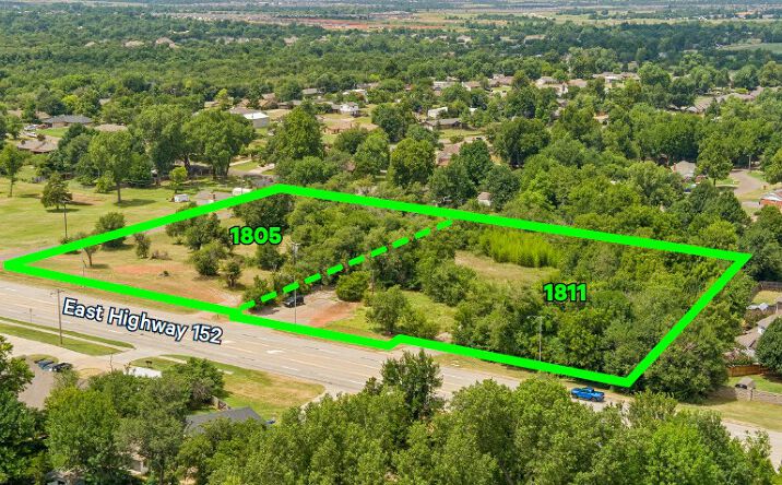 Pictures of Land property located at 1805 & 1811 East Highway 152, Mustang, OK 73064 for sales - image #1