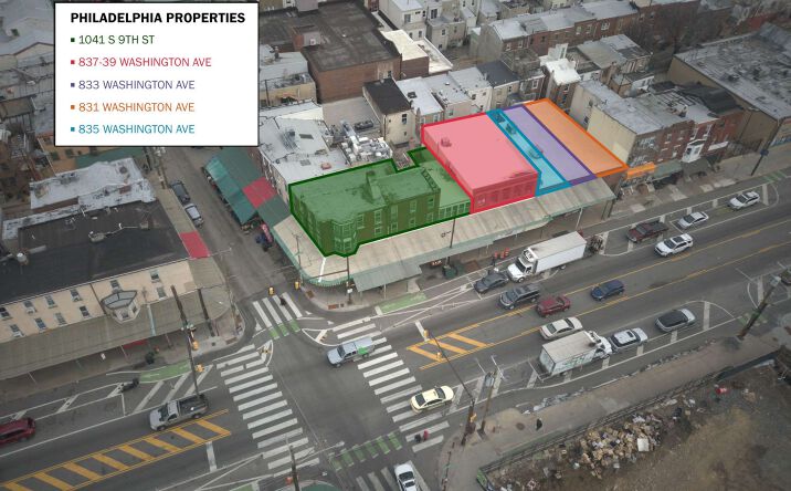 Pictures of Industrial, Mixed Use property located at 1041-43 S 9th Street & 831-39 Washington Avenue, Philadelphia, PA 19147 for sales - image #1
