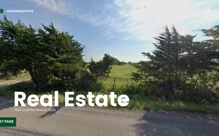 Pictures of Land property located at 1504 Cook Rd, Ferris, TX 75125 for sales - image #1