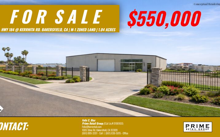 Pictures of Industrial, Land, Mixed Use, Mobile Home Park, Self Storage property located at 8314 Kerrnita Rd, Bakersfield, CA 93307 for sales - image #1
