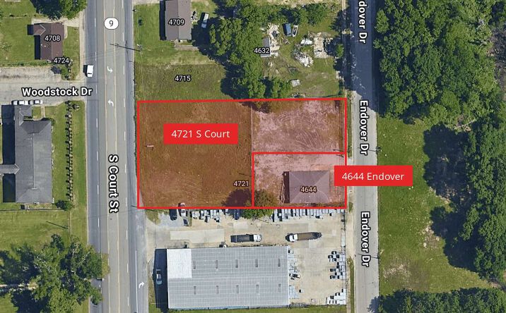 Pictures of Land property located at 4721 S Court St and 4644 Endover Dr, Montgomery, AL 36105 for sales - image #1